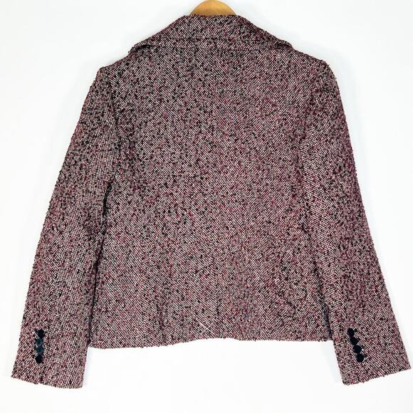 Talbots Red Brown Black Tweed Blazer Jacket NWT - Picture 8 of 15